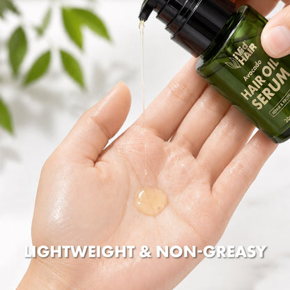 【VISIBLE SHINE】3PCS Non-Greasy Smoothness Hair Oil 30ml Fast Absorbing Avocado Serum Kilau yang Jelas Minyak Rambut Licin Tidak Berminyak Menyerap Pantas