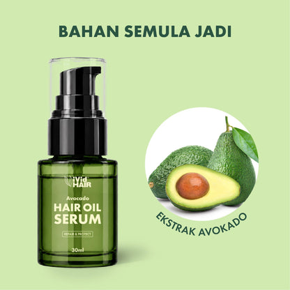 【VISIBLE SHINE】3PCS Non-Greasy Smoothness Hair Oil 30ml Fast Absorbing Avocado Serum Kilau yang Jelas Minyak Rambut Licin Tidak Berminyak Menyerap Pantas