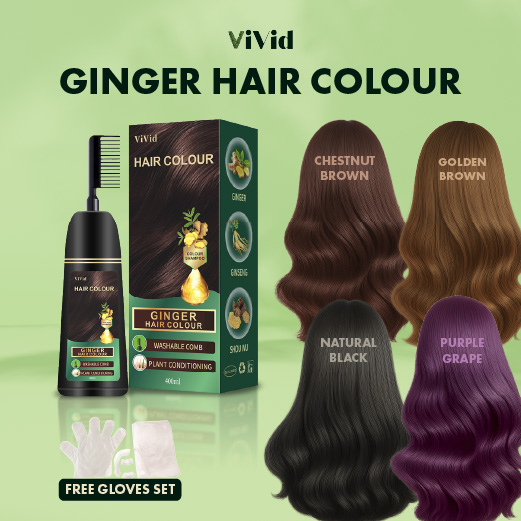 Ginger Warna Rambut Tutup Uban